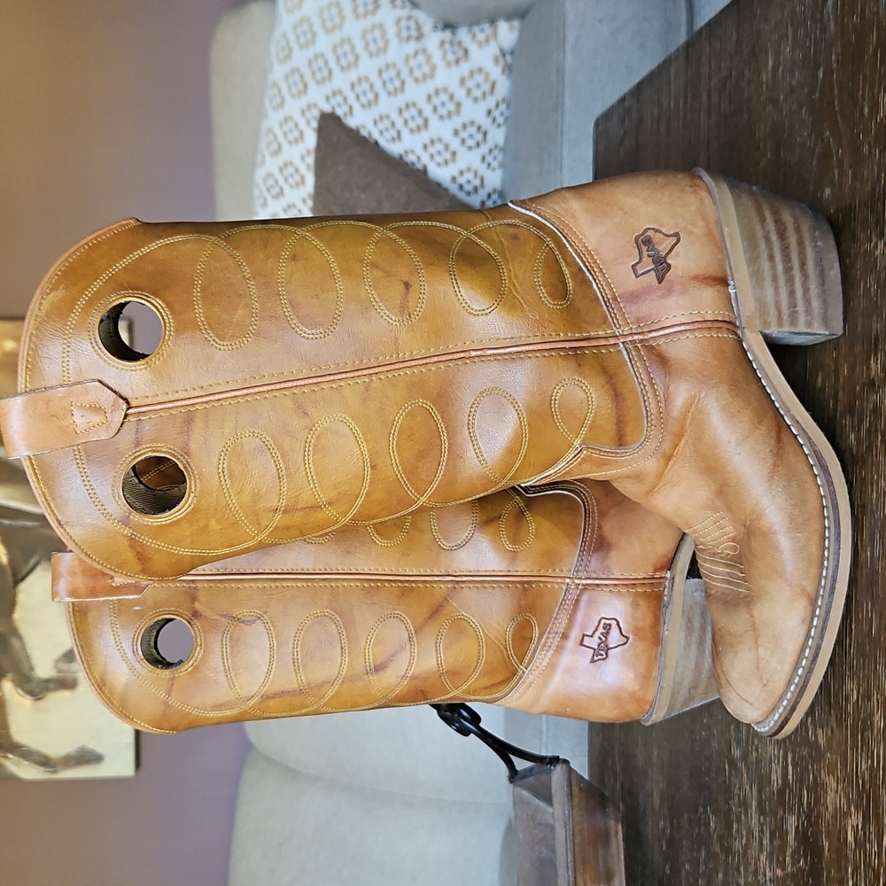 ACME Tan Heeled Boots